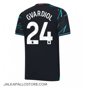Manchester City Josko Gvardiol #24 Kolmaspaita 2023-24 Lyhythihainen